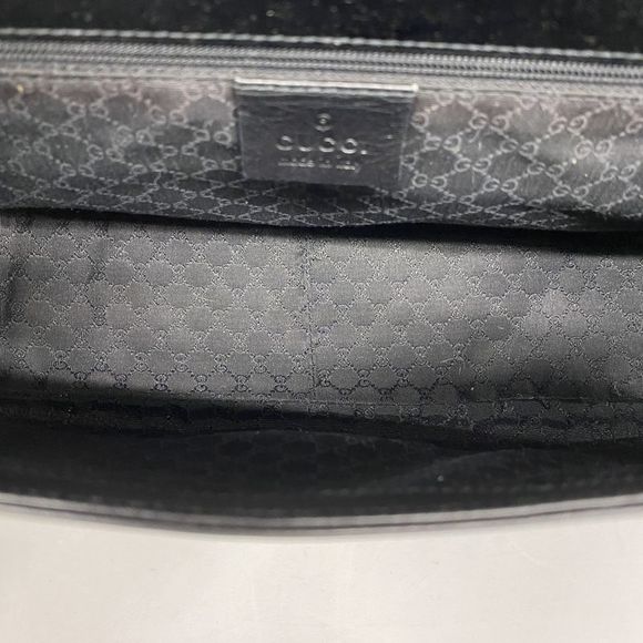 Gucci Shoulder Bag 90643 Leather Black Gold Hardware Women - Picture 4 of 10